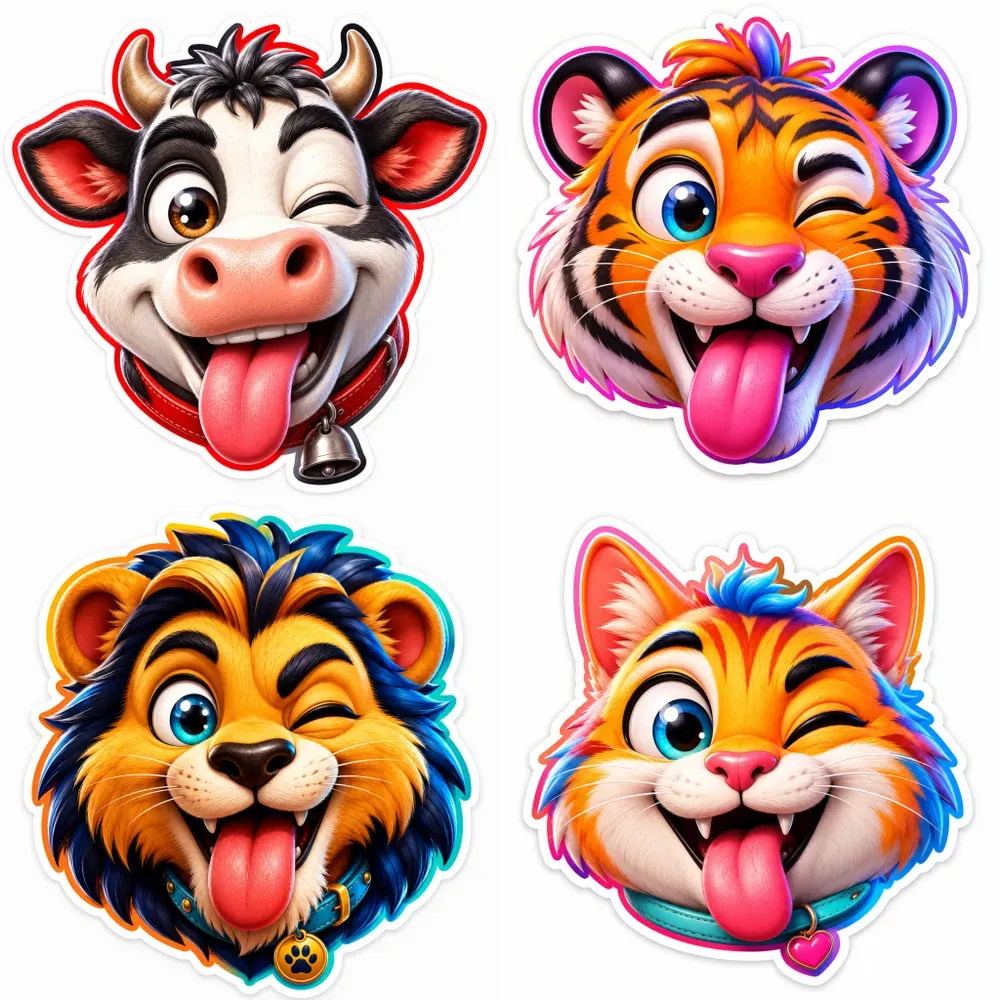 Animal Face Stickers