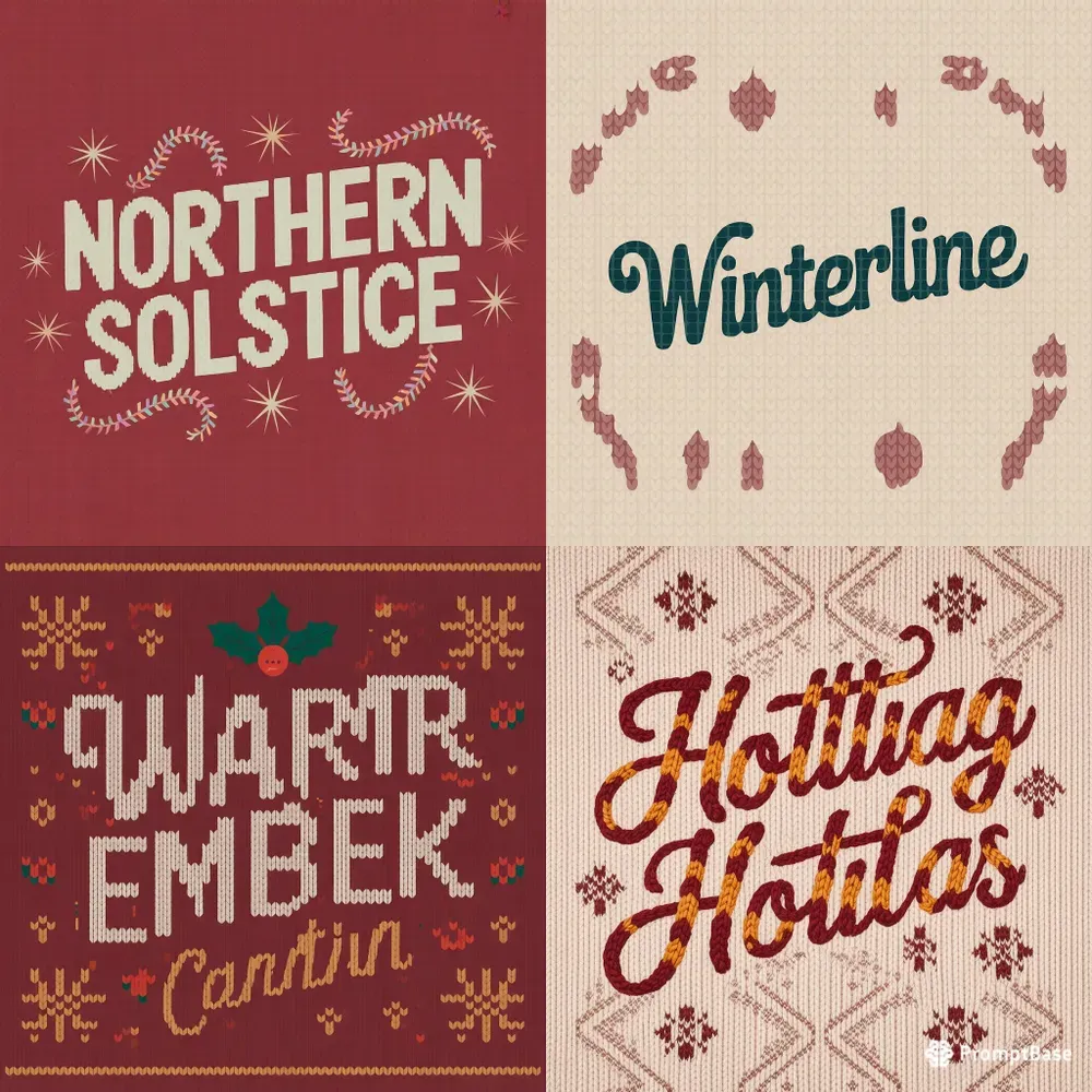 Retro Ugly Sweaters Typography