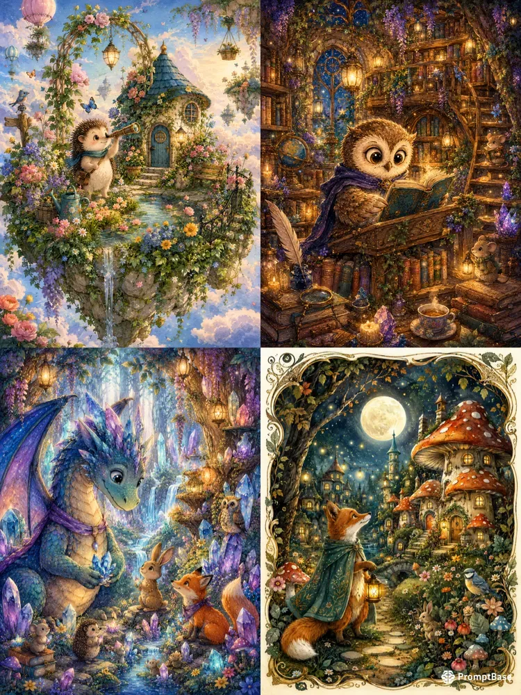 Whimsical Storybook Cards