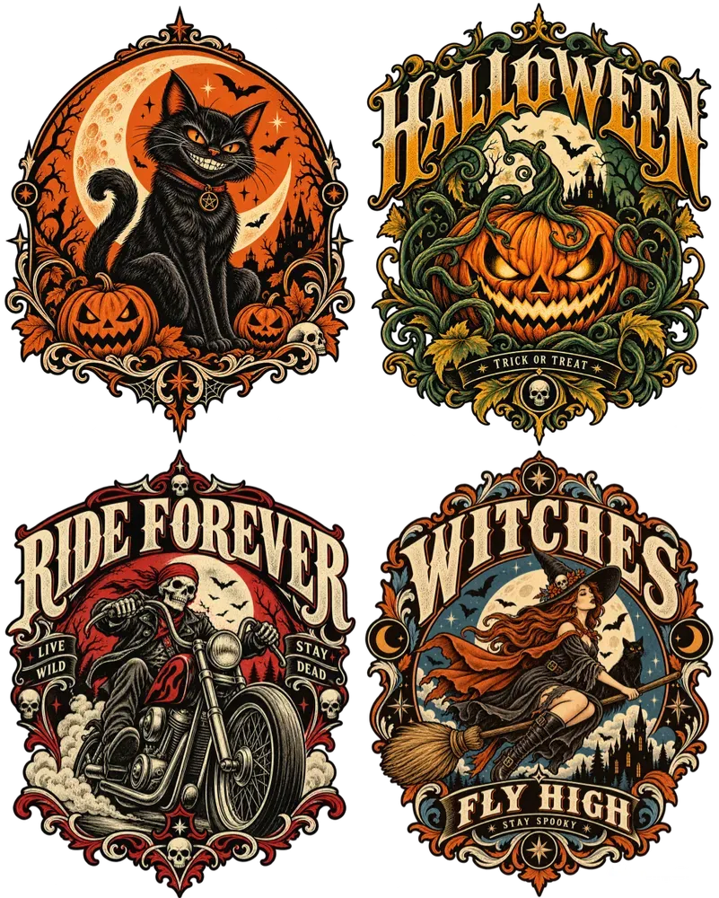 Halloween Tshirt Graphic Generator