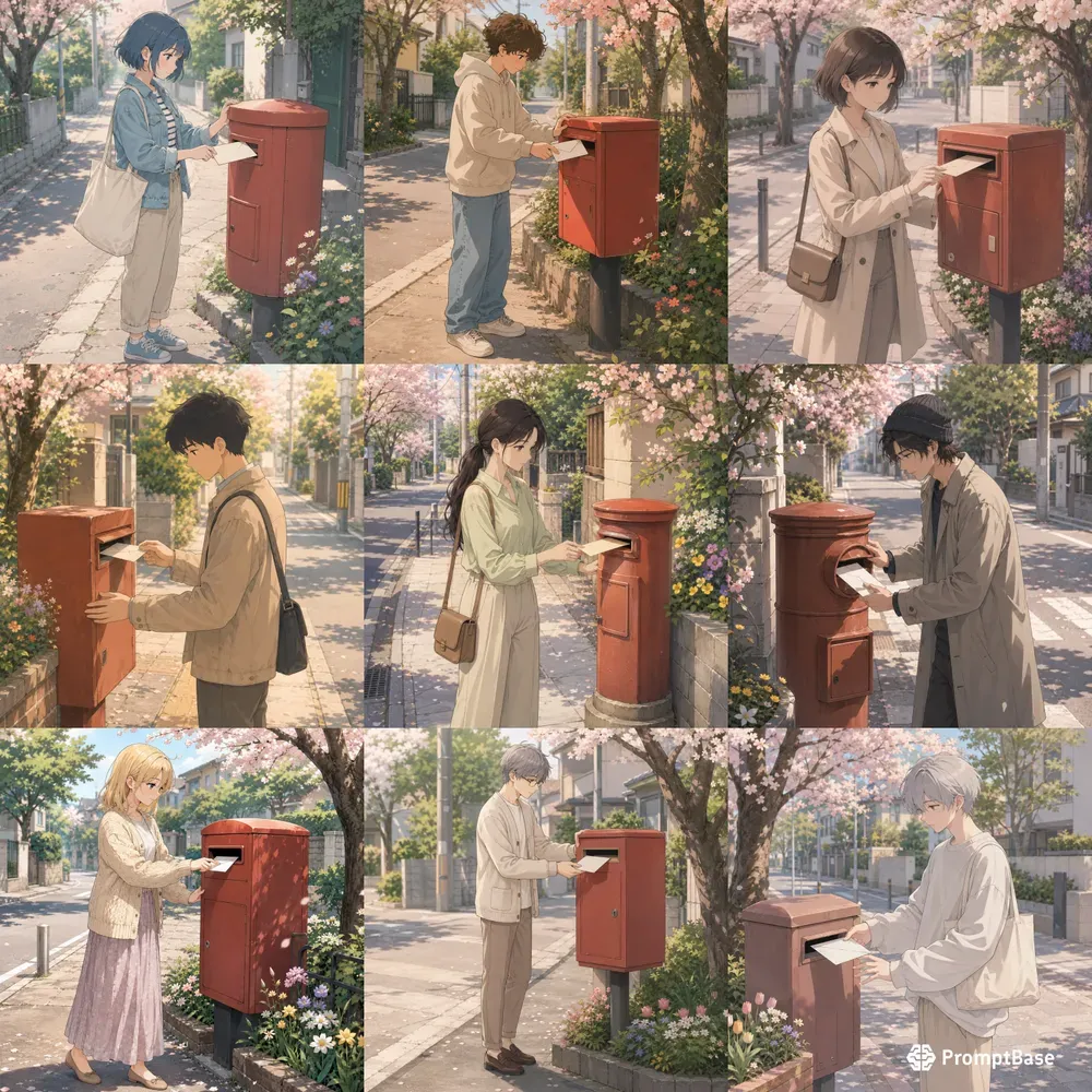 Soft Anime Letter Posts