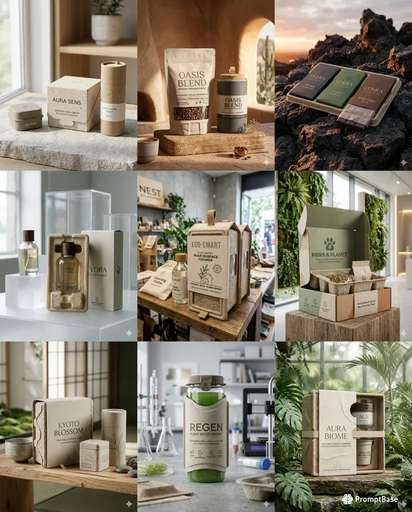 Eco Luxury Packaging Visuals