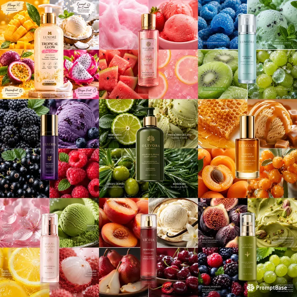 Luxury Ingredient Collages