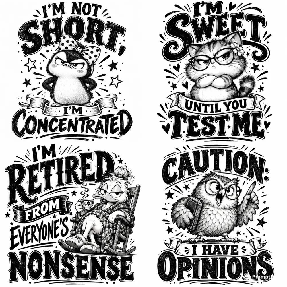 Funny Vintage Quote Tshirts