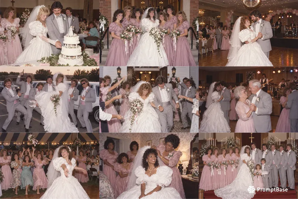 80s Wedding Photos
