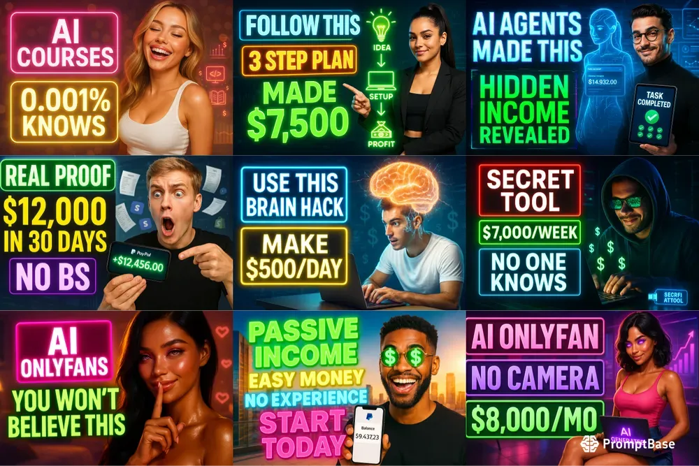 Clickbait Hustle YouTube Thumbnails