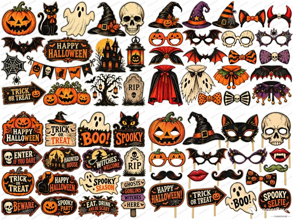 Halloween Printable Party Props