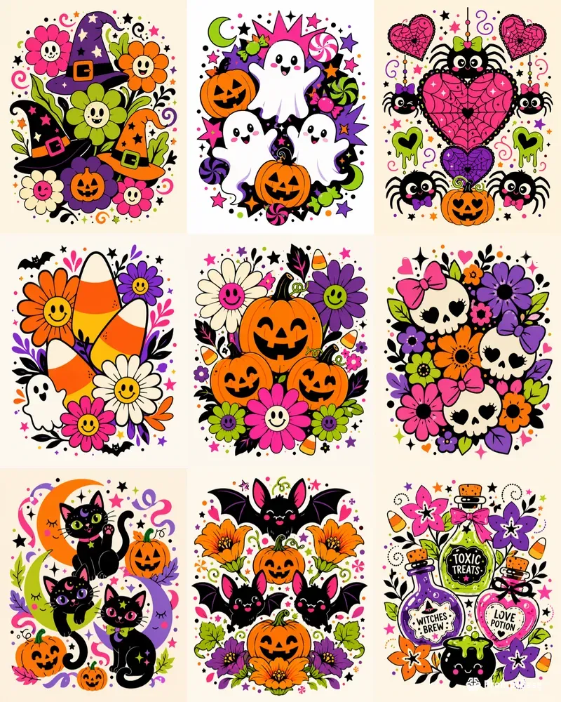 Cute Halloween Graphic T Shirt Designs