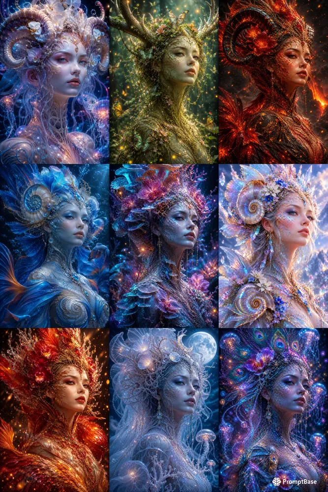 Nature Fusion Portraits