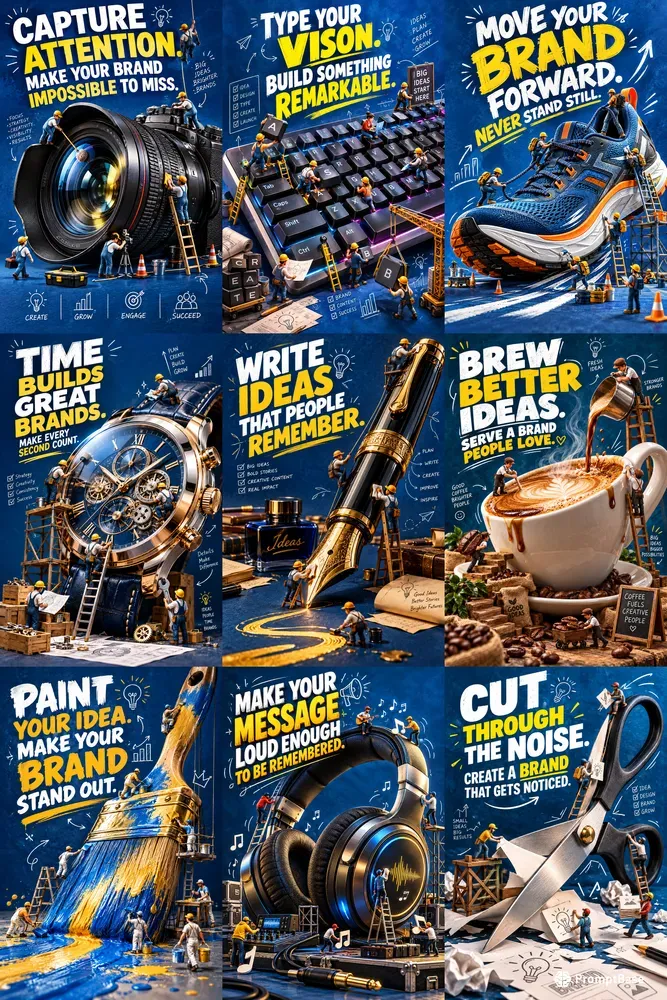 Bold Brand Illustration Posters