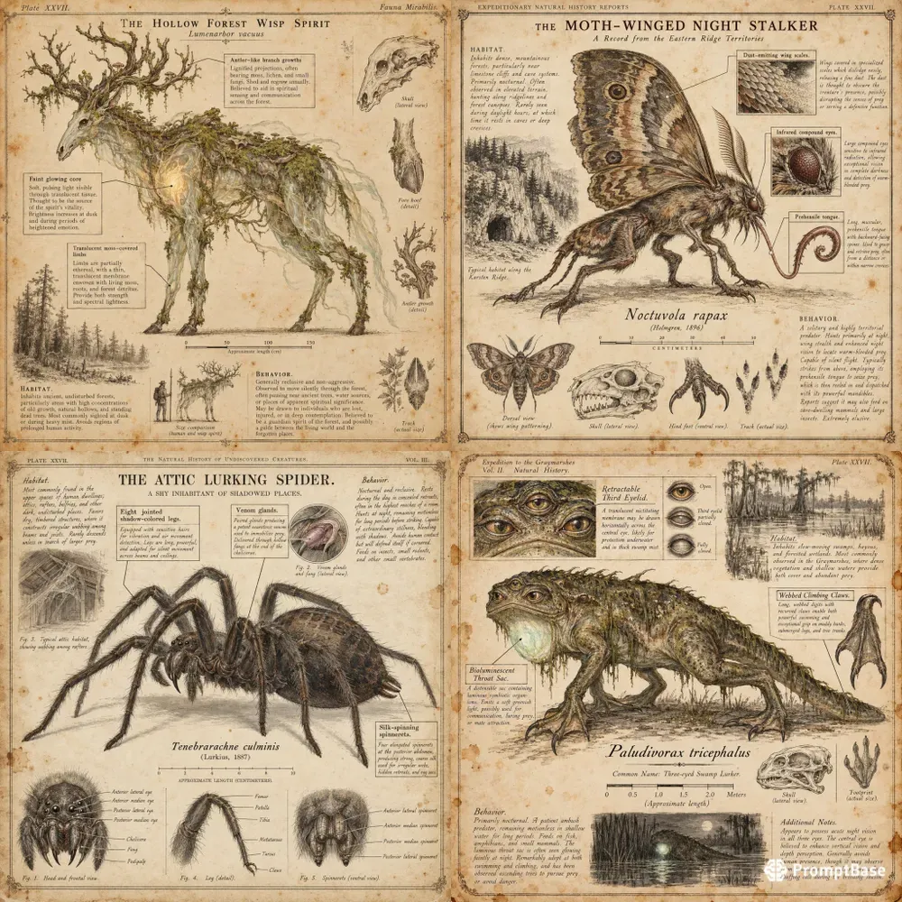 Cryptid Field Guide Chart Maker