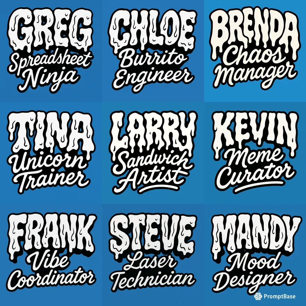 Cartoon Style Text Designs 2 Layers