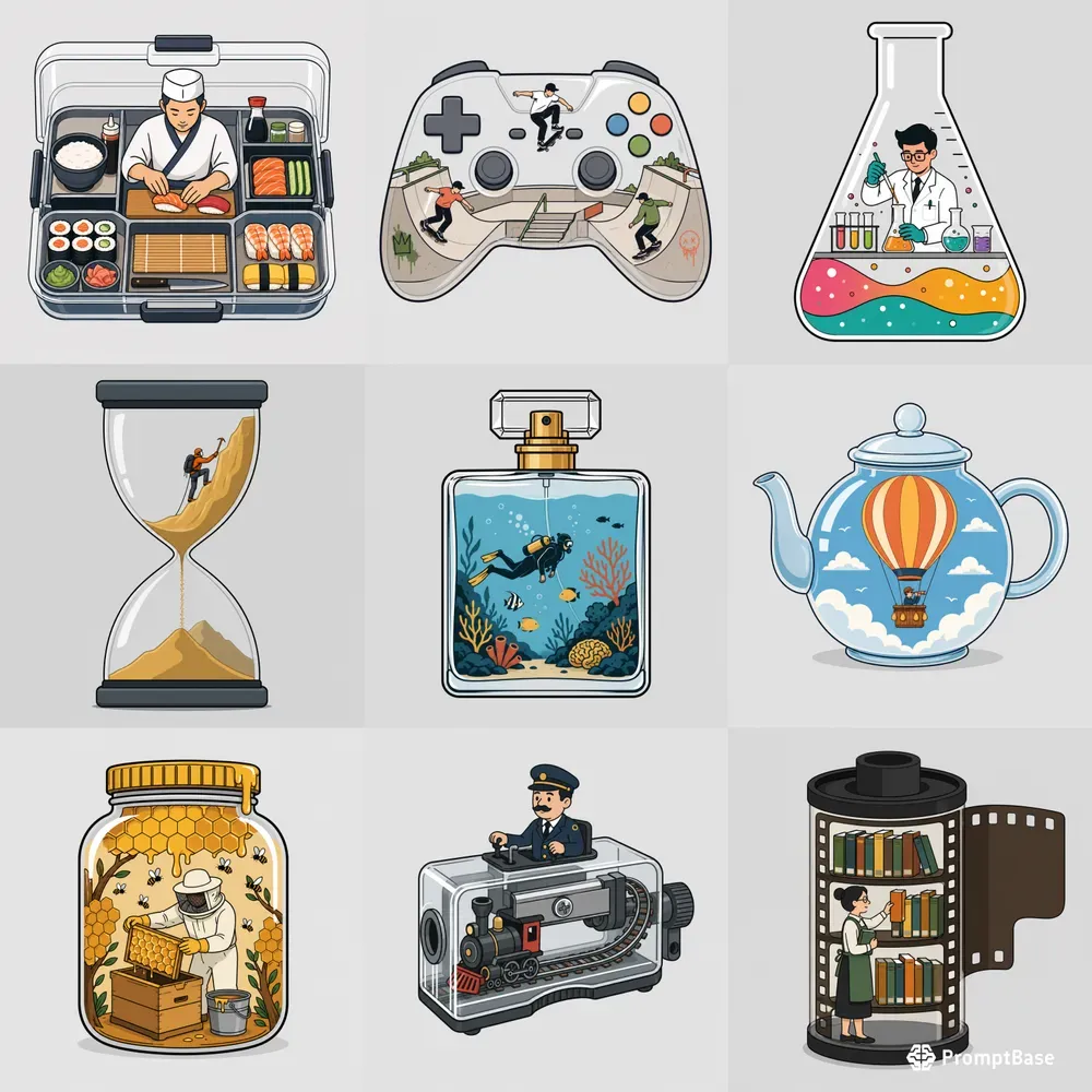 Conceptual Object Fusion Art