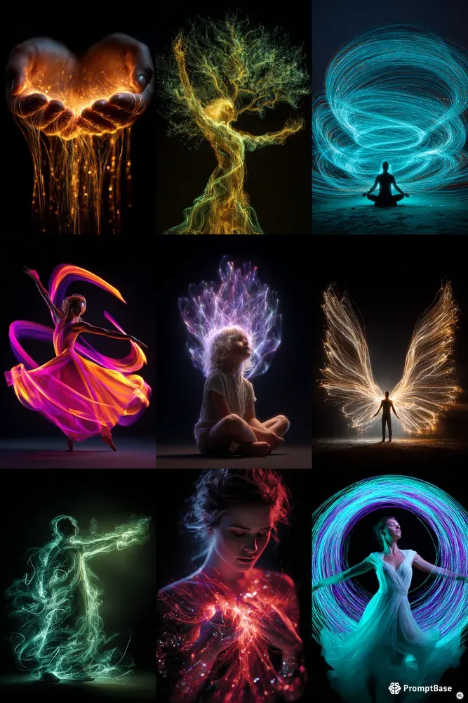 Light Painting Portrait Art Generator