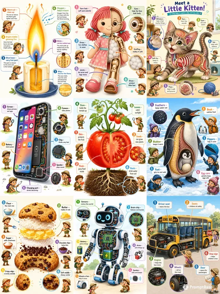 Cutaway Educational Picture Books