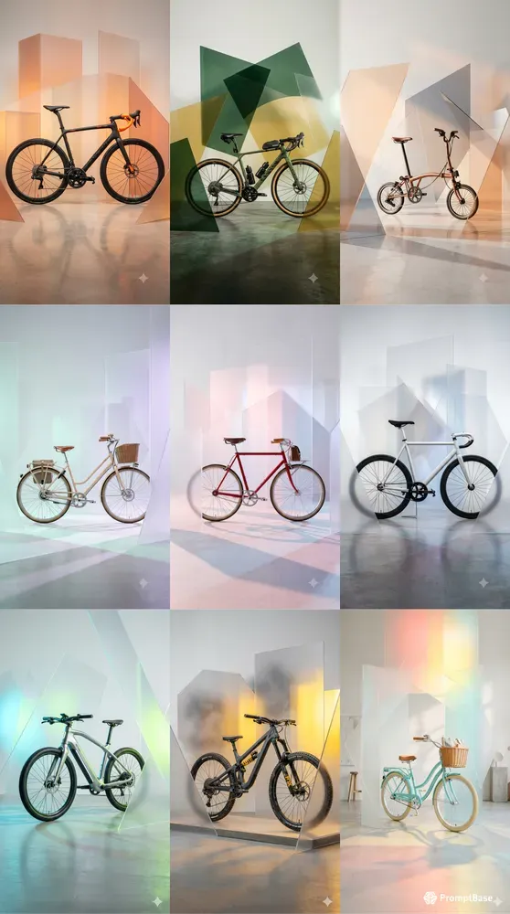 Acrylic Overlay Bicycle Stages