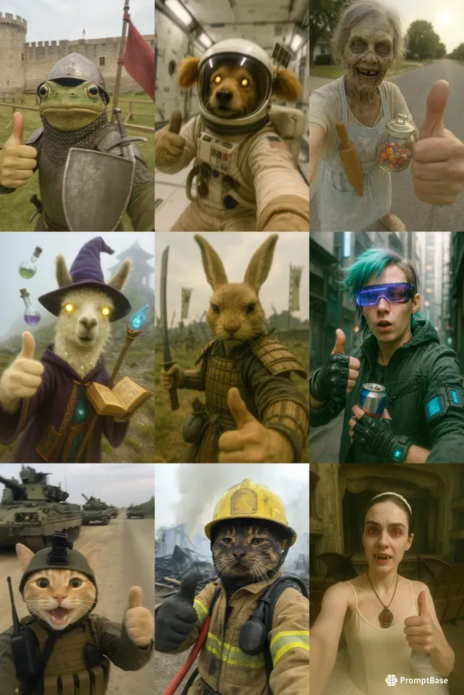 Weird Character Selfies