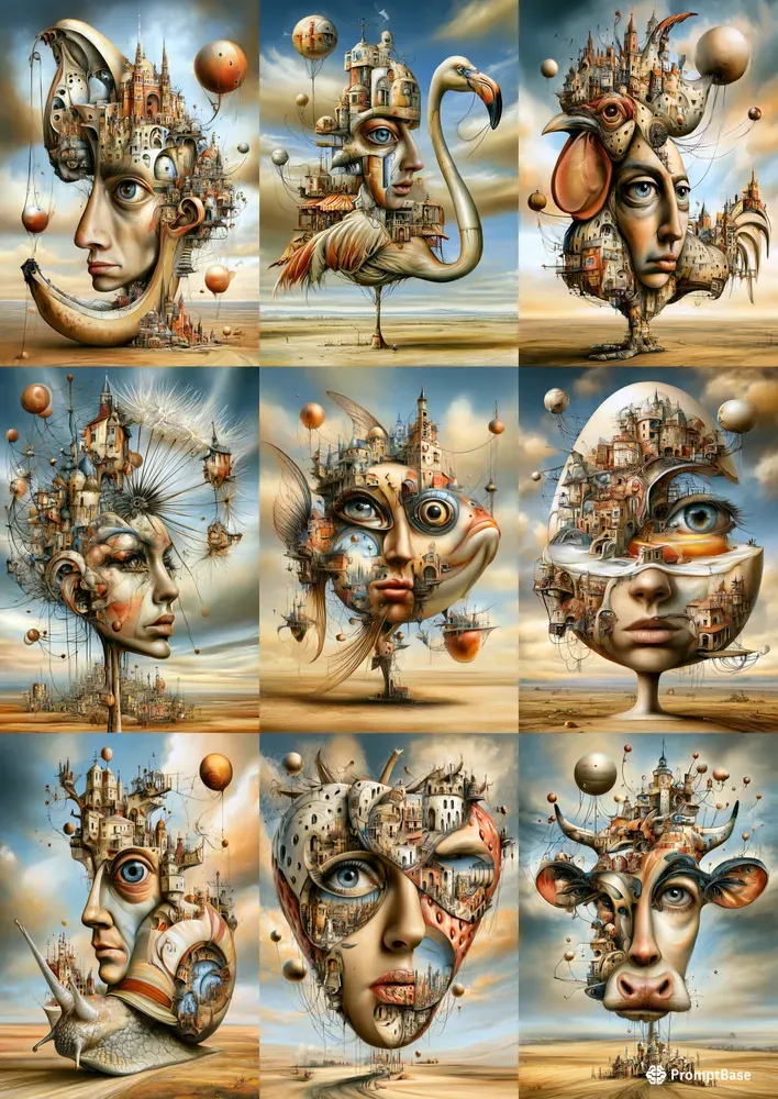 Surreal Metamorphosis Illustrations