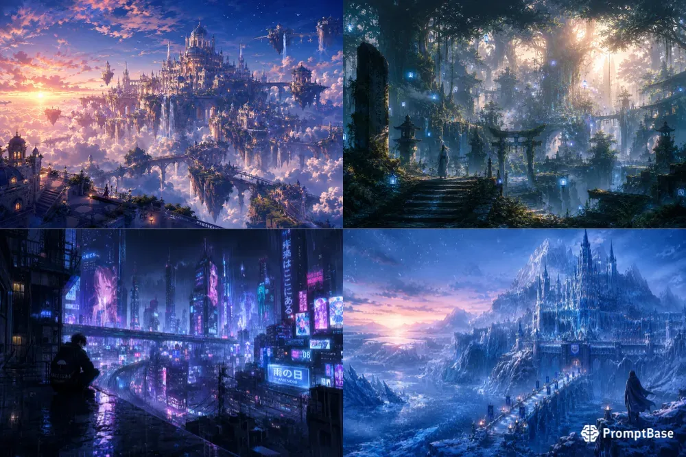Anime Cinematic Landscape Generator