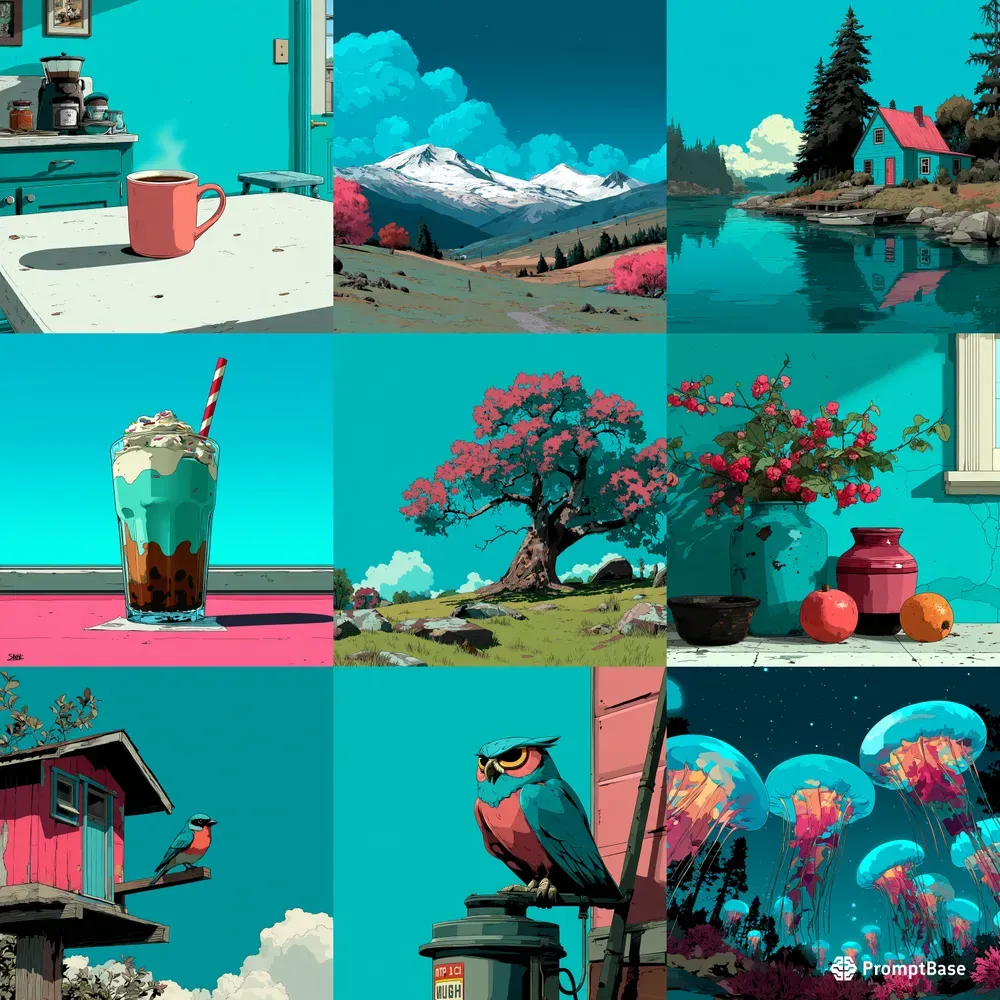 Cel Shaded Illustration Retro Pops