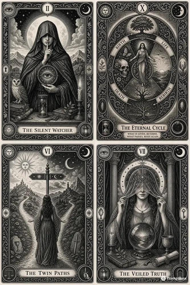 Vintage Engraved Tarot Studios