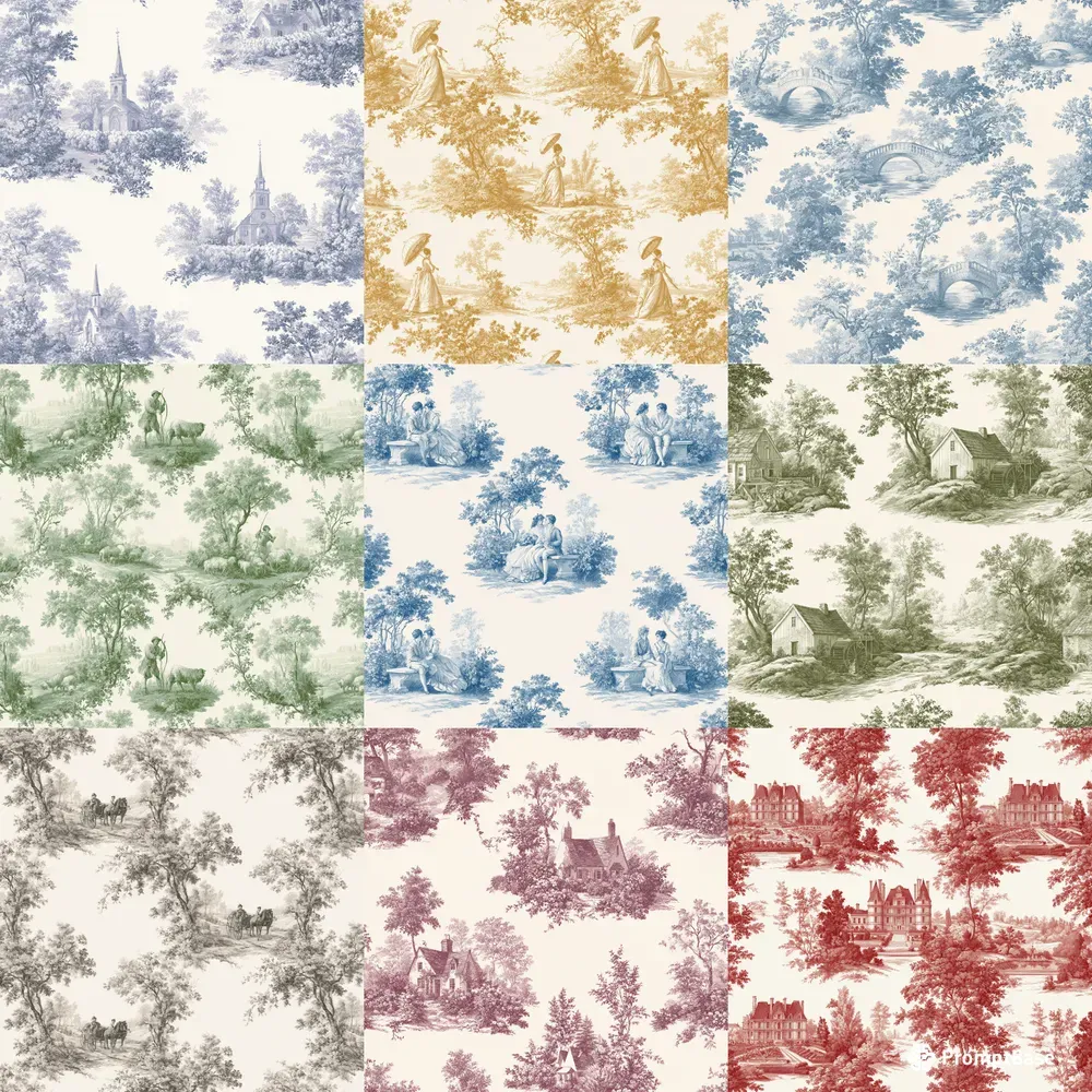 Timeless Toile Scrapbook Pages