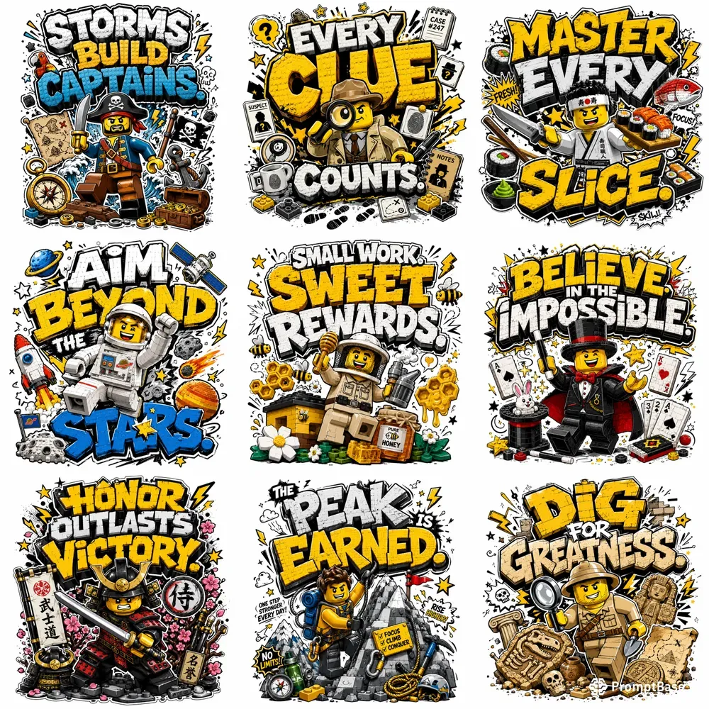 Lego Graffiti Quote Character Creators