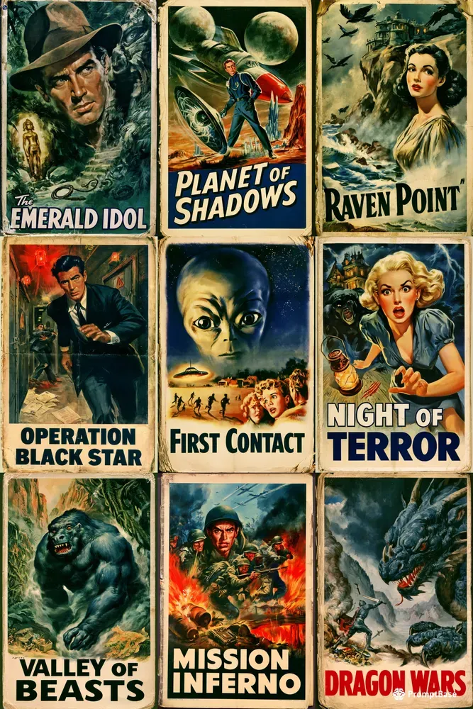 Vintage Pulp Book Covers