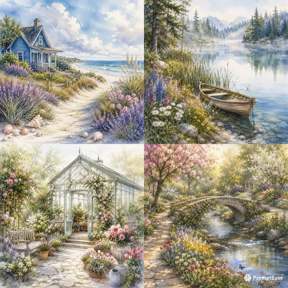 Whimsical Watercolor Worlds