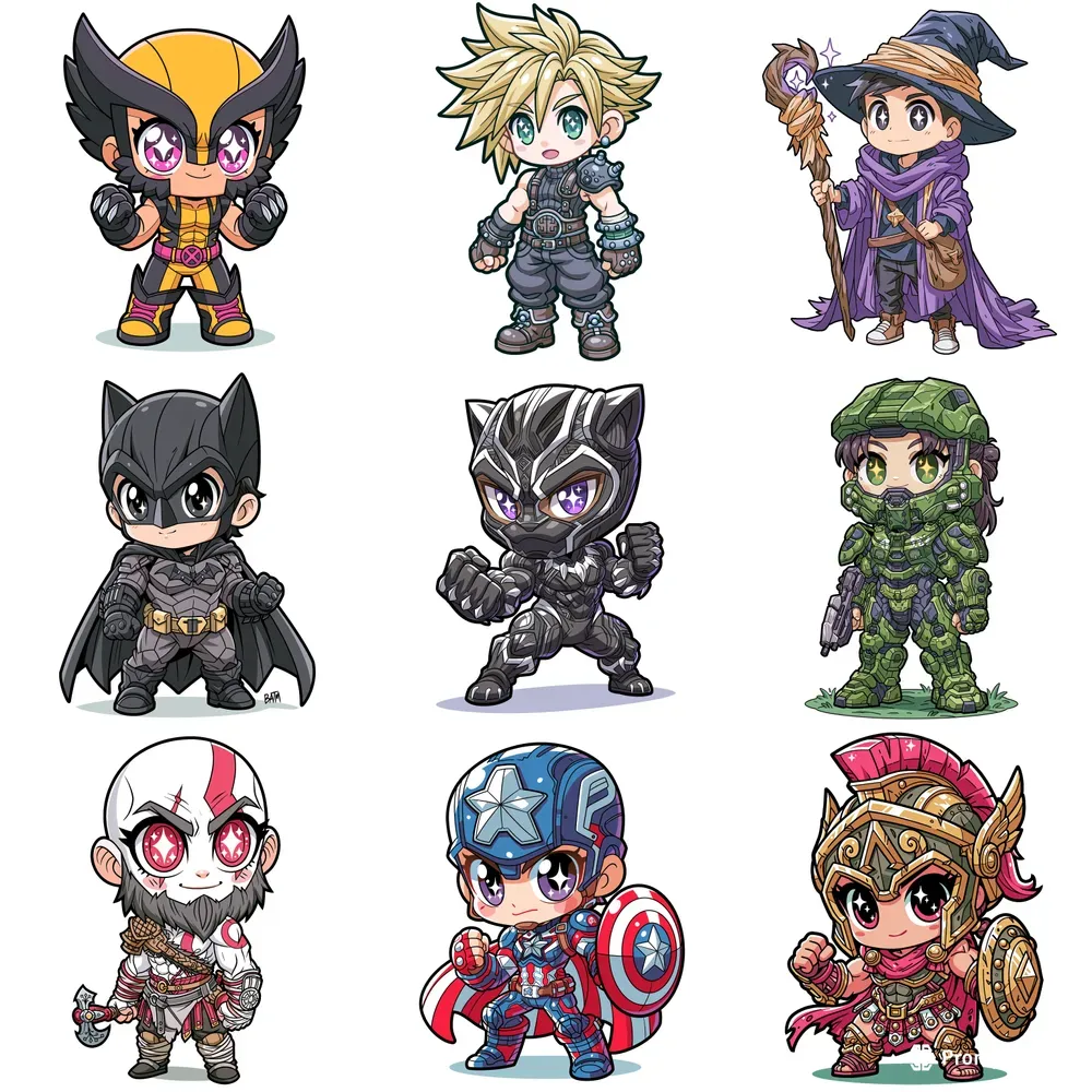 Crude Ms Paint Chibi Anime Characters