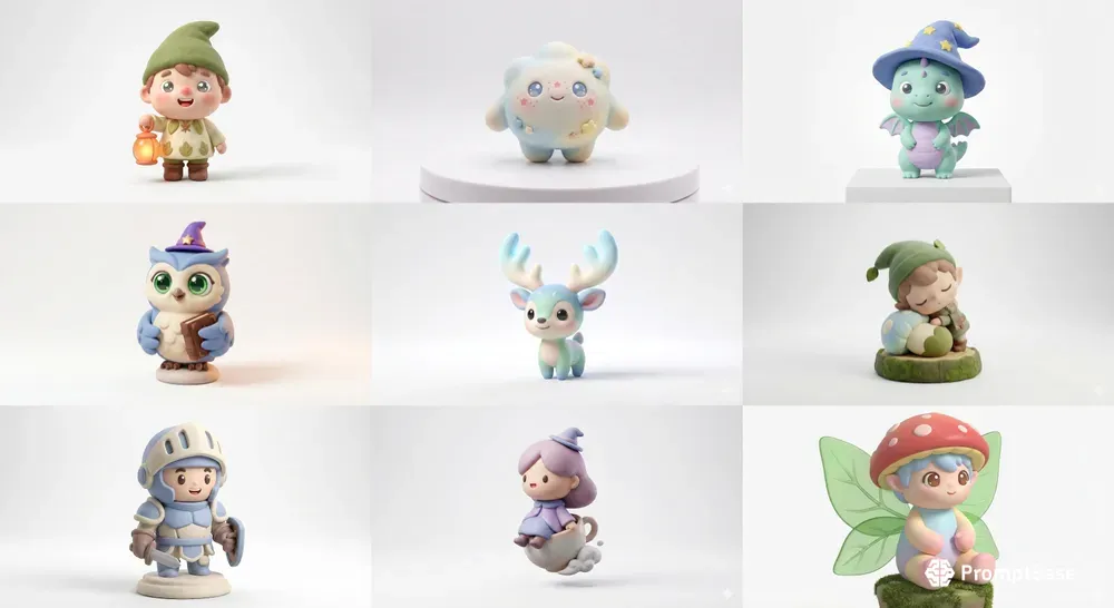 Whimsical Miniature Fantasy Characters