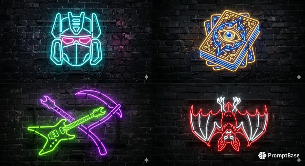 Realistic 3D Neon Sign Art