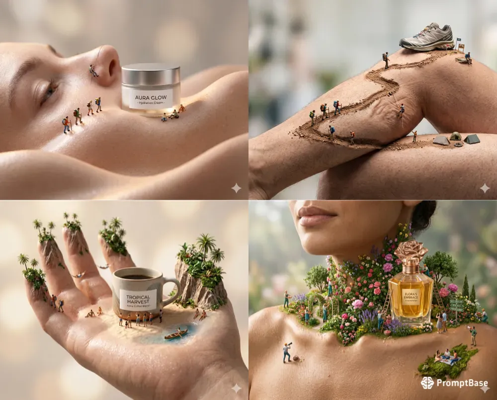 Surreal Body Landscape Ads