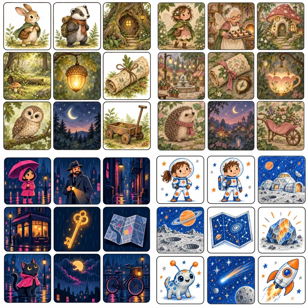 Story Starter Picture Card Sheets