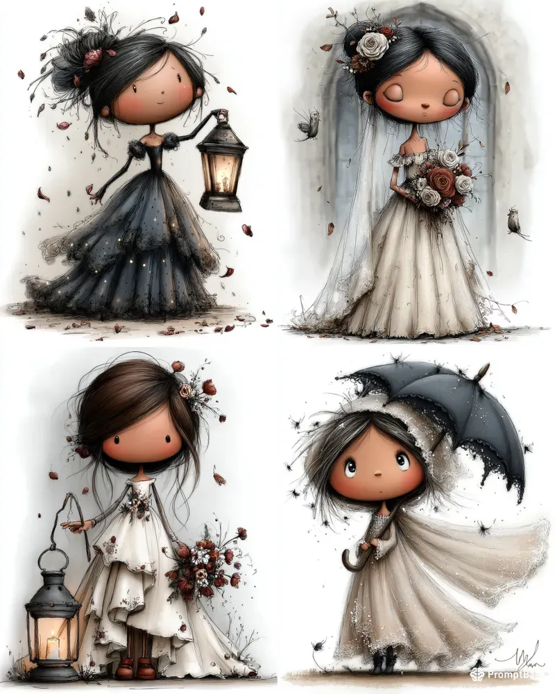 Ghost Bride Girls Halloween