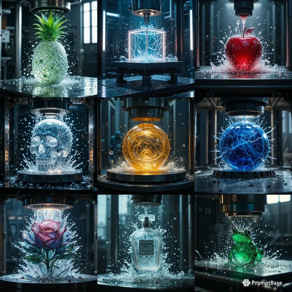 Crushed Elegance Glasses Under Pressure