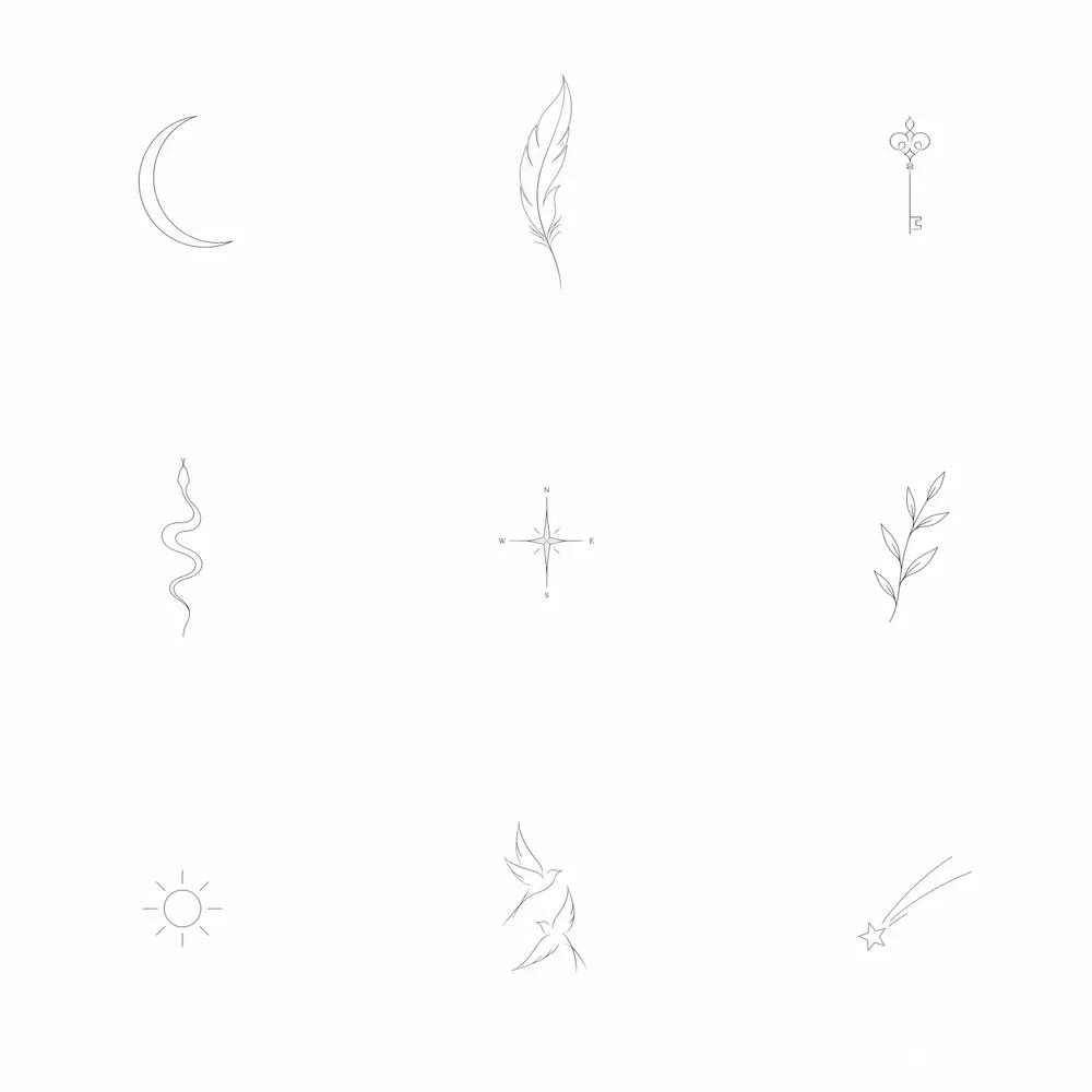 Minimal Fine Line Tattoo Designs
