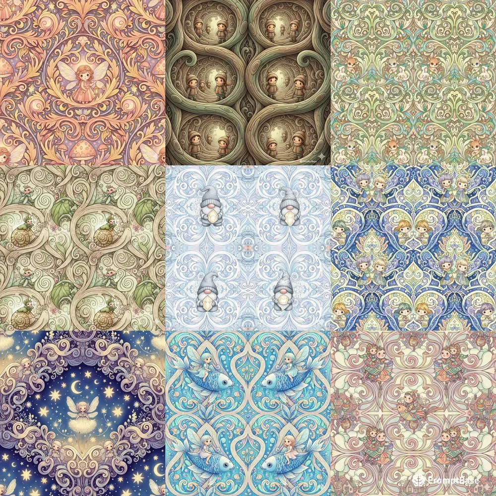 Whimsical Fairy Pattern Art Packs