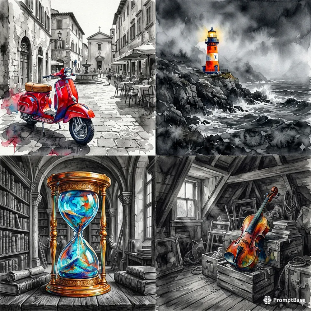 Selective Color Artisan Watercolors