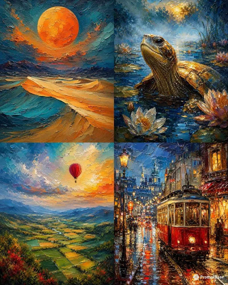 Dreamscapes In Textured Colors