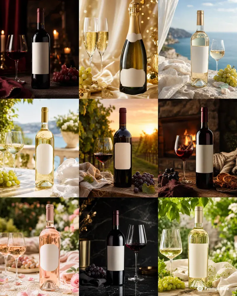 Wine Bottle Product Photography