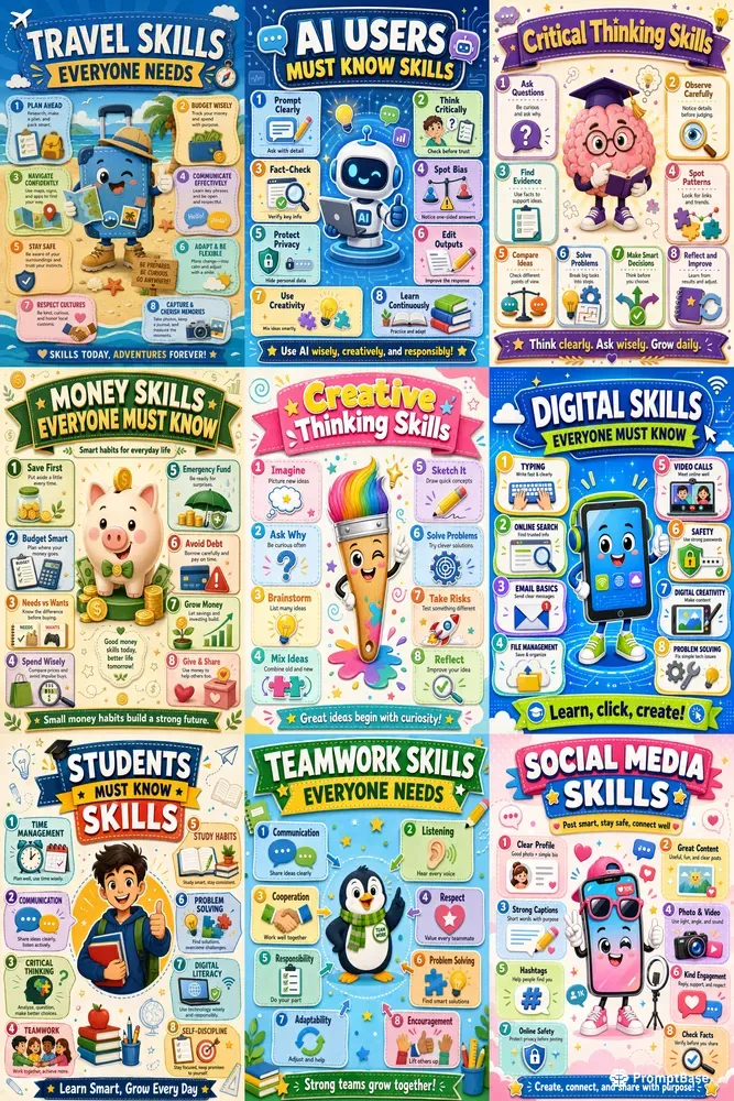 Skill Infographic Posters