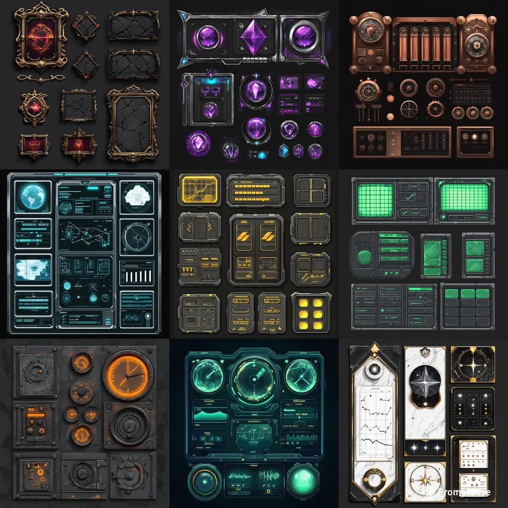 Modular Game Ui Assets