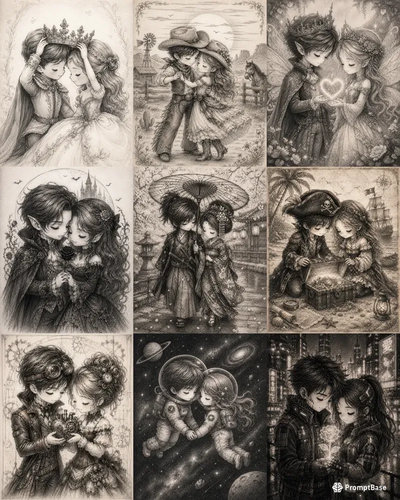 Romantic Chibi Couple Creators