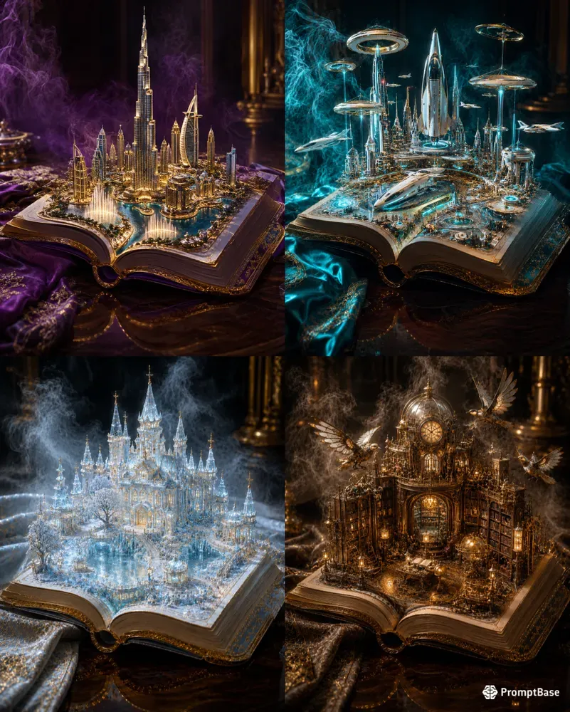 Magic 3D Book Universes
