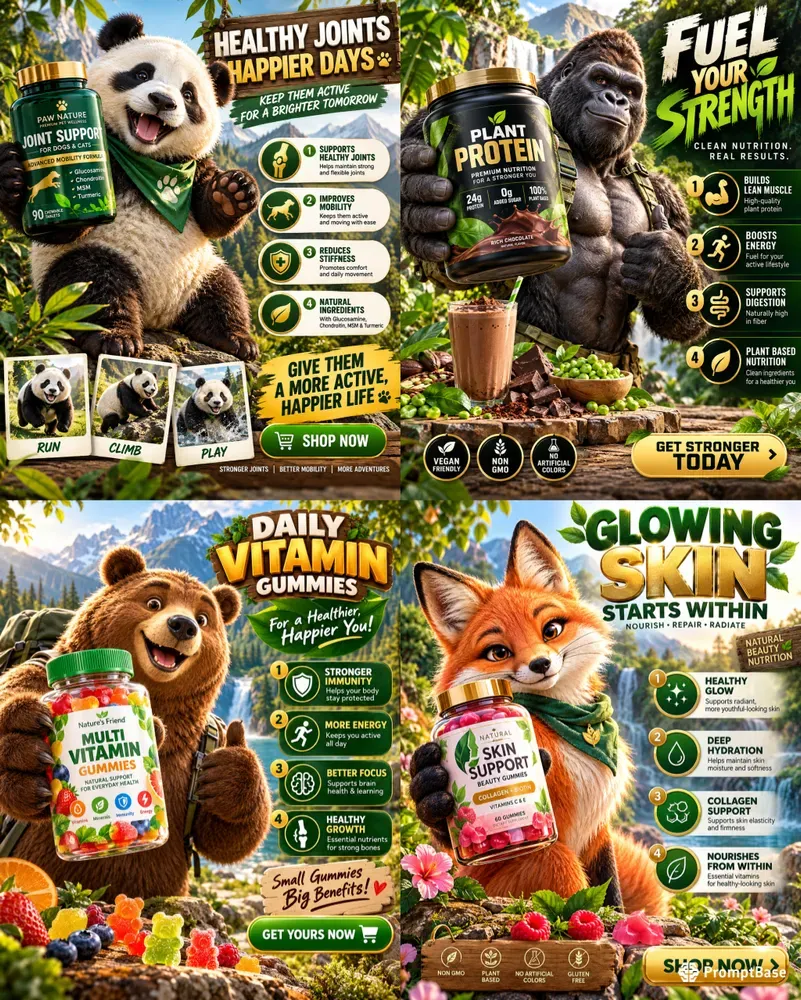 Animal Wellness Ad Infographics