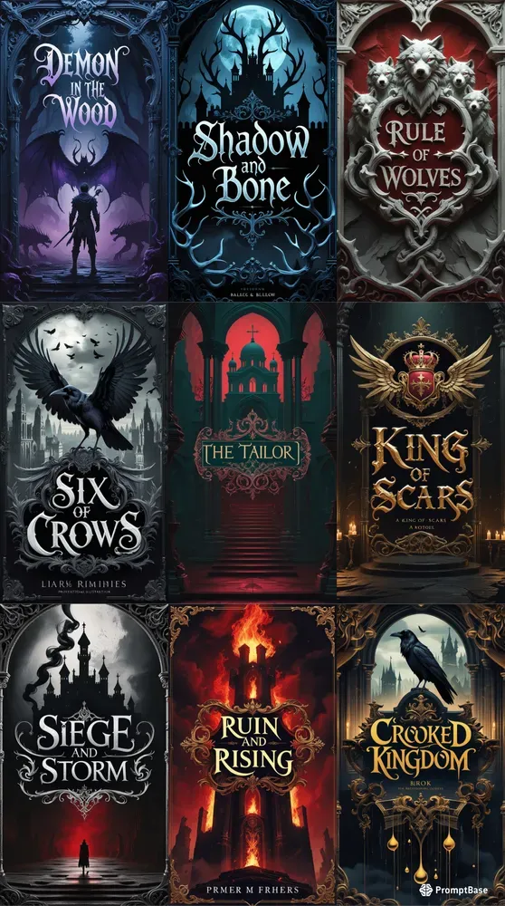 Book Covers Dark Fantasy Cinematic Ebooks