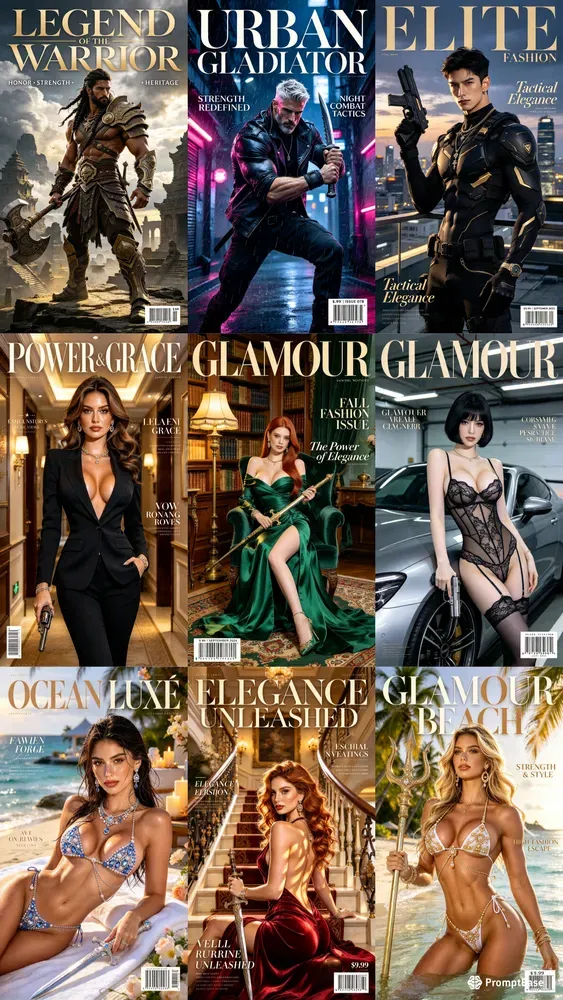 Luxury Magazine Cover Portraits