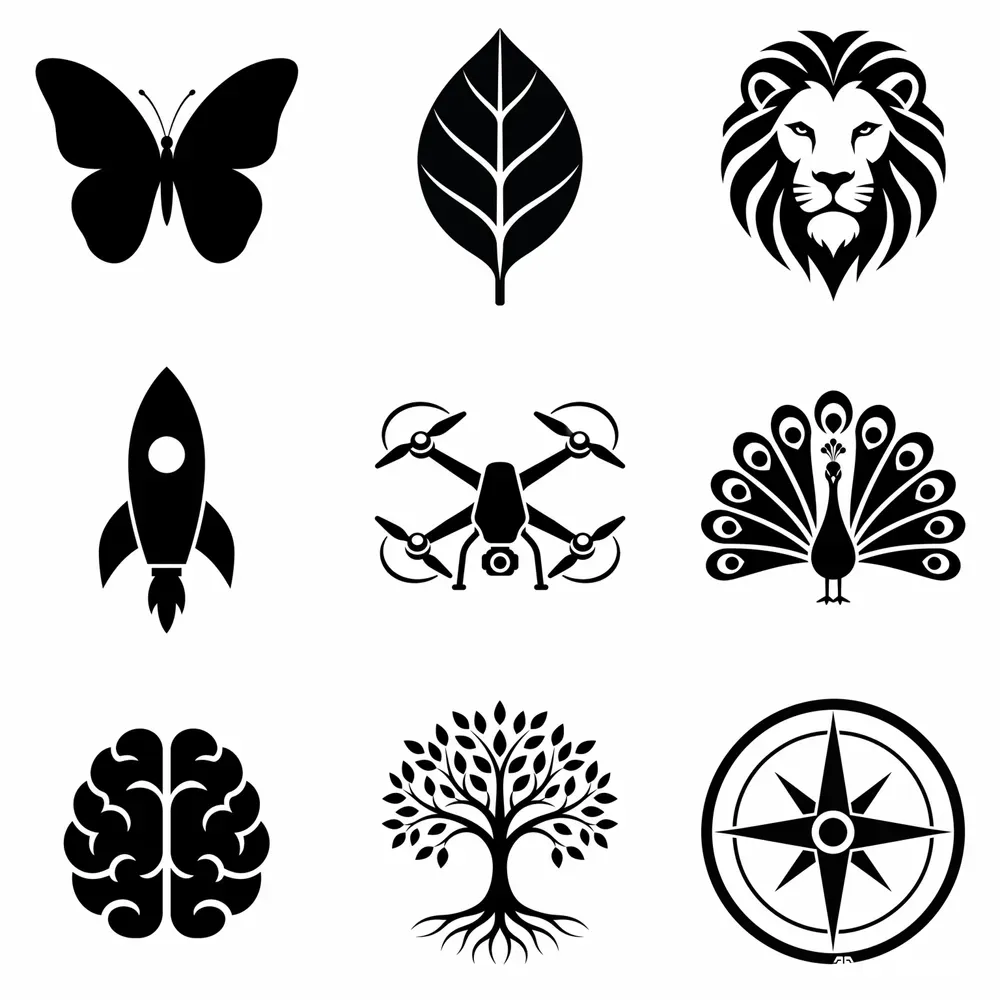 Minimal Iconic Style Logos