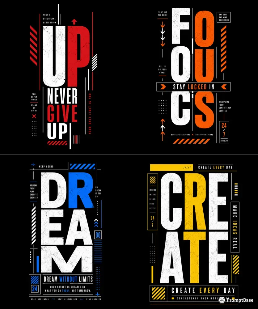 Streetwear Typography Tshirt Designs